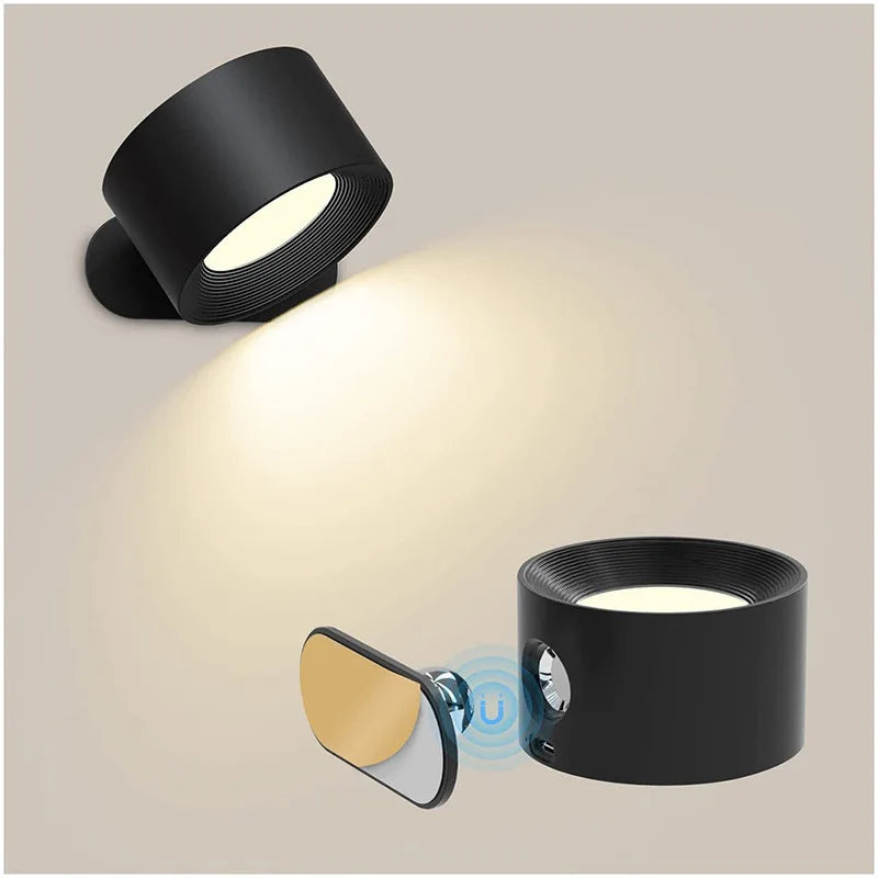 Luz Led - recarregável por USB - Aplique de parede toque & controle remoto sem fio, por exemplo: luzes para o quarto ou lâmpada leitura