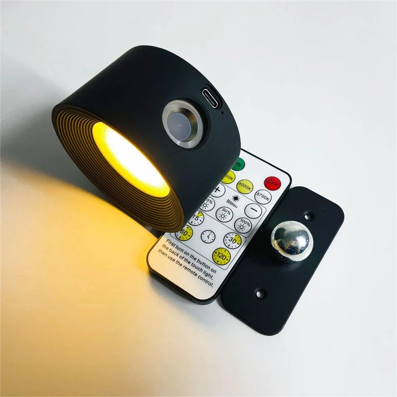 Luz Led - recarregável por USB - Aplique de parede toque & controle remoto sem fio, por exemplo: luzes para o quarto ou lâmpada leitura