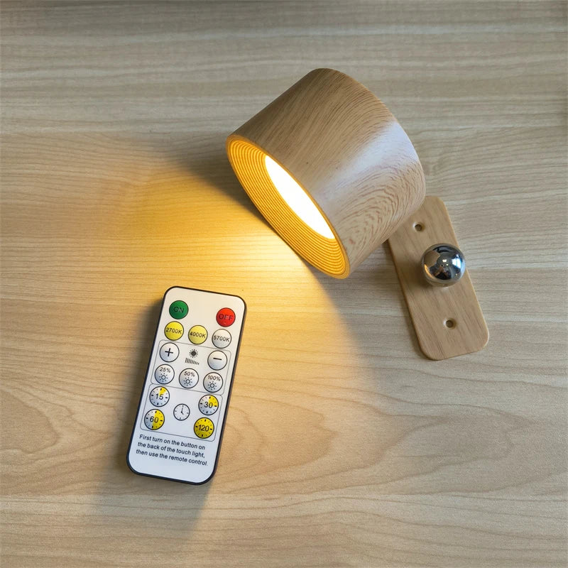 Luz Led - recarregável por USB - Aplique de parede toque & controle remoto sem fio, por exemplo: luzes para o quarto ou lâmpada leitura